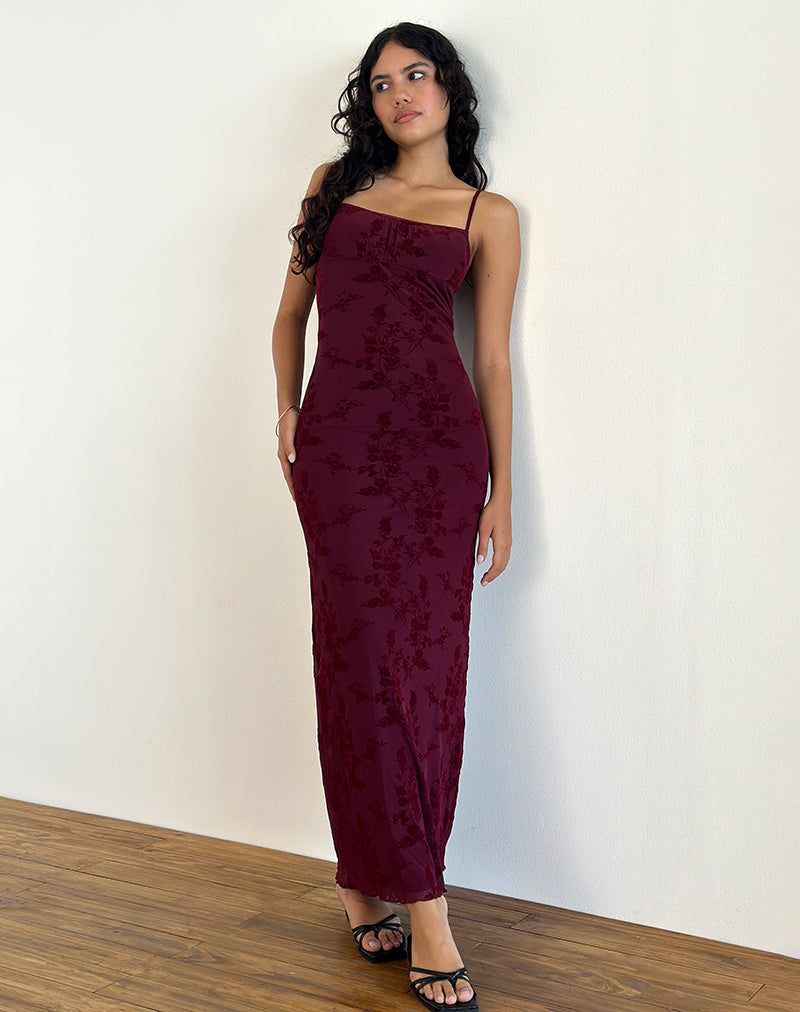 Amanda - Botanical Floral Elegant Maxi Dress Women