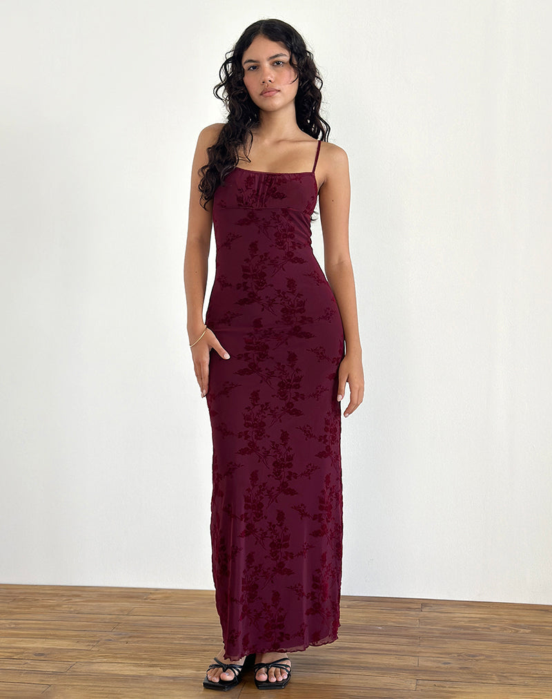 Amanda - Botanical Floral Elegant Maxi Dress Women