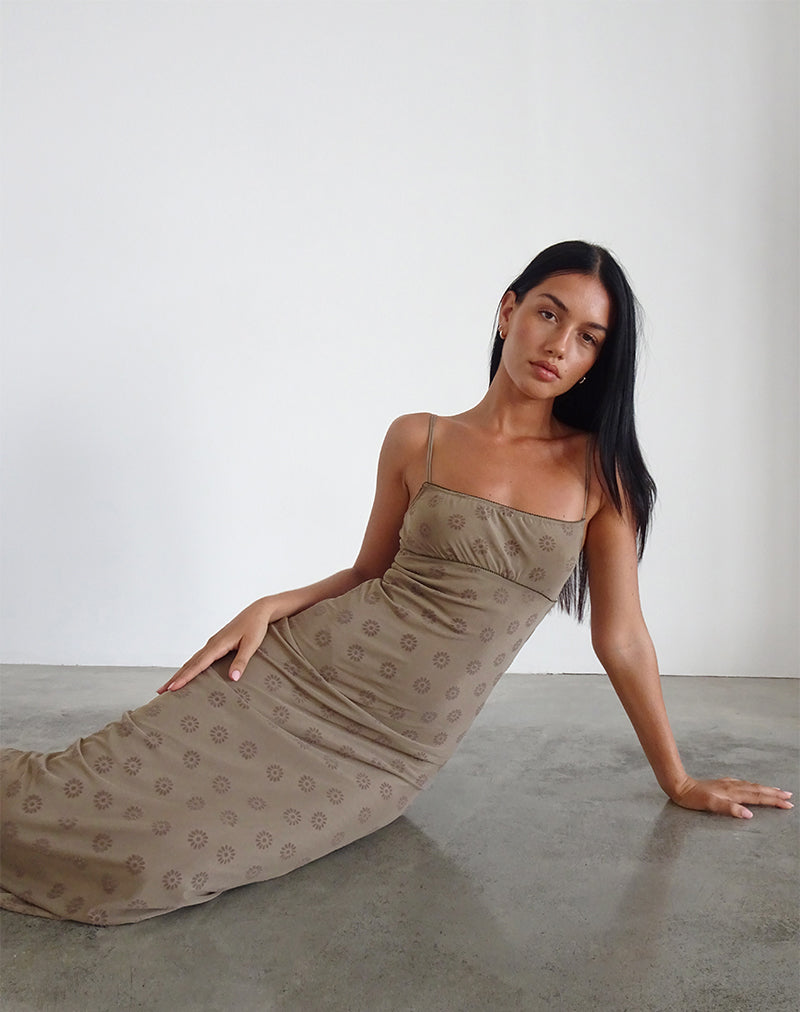 Amanda - Botanical Floral Elegant Maxi Dress Women