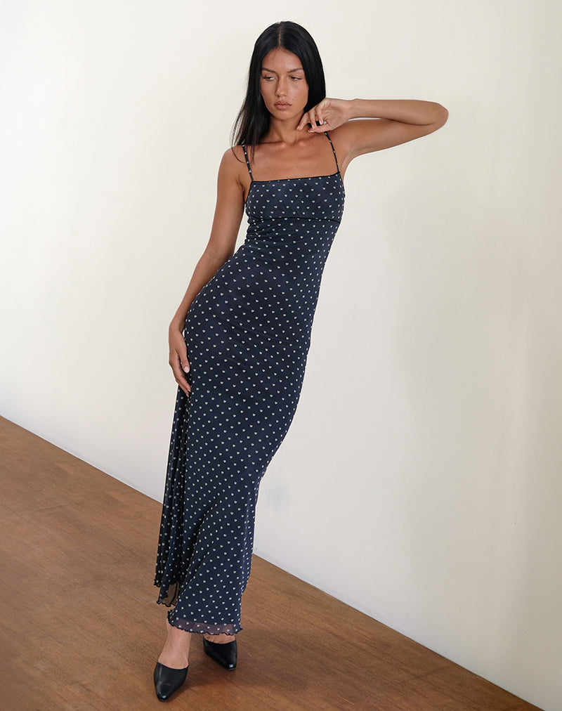 Bella - Red Floral Cami Maxi Dress Women