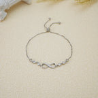 Amabel - Infinity Love Sterling Silver Bracelet Women