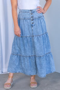 Amelie - Cocoa Maxi Skirt Women