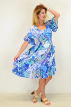 Lorraine - Kintsugi Inspired Tunic Dress Elegant Style