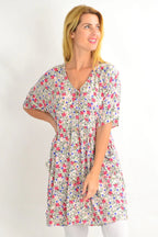 Harper - Cream Button Pocket Tunic Dress Style