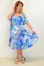 Lorraine - Kintsugi Inspired Tunic Dress Elegant Style