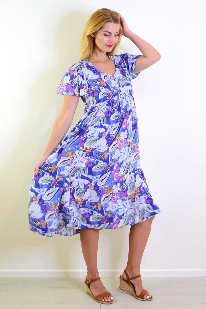 Sharon - Delightful Summer Garden Tunic Dress Women