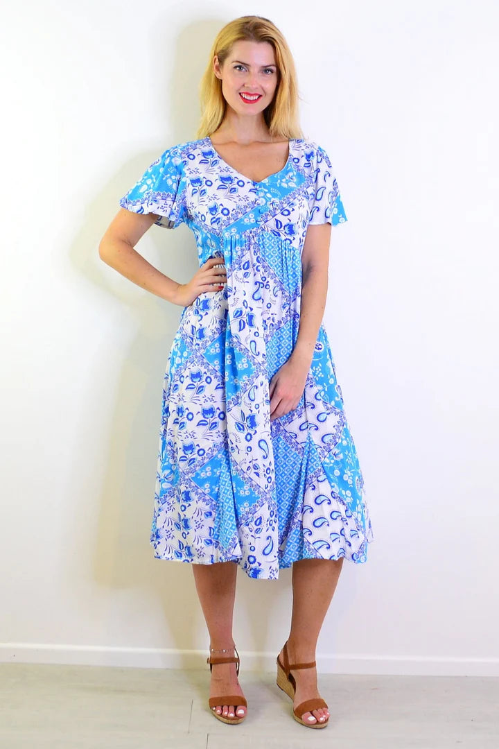 Sharon - Delightful Summer Garden Tunic Dress Women
