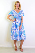 Sharon - Delightful Summer Garden Tunic Dress Women