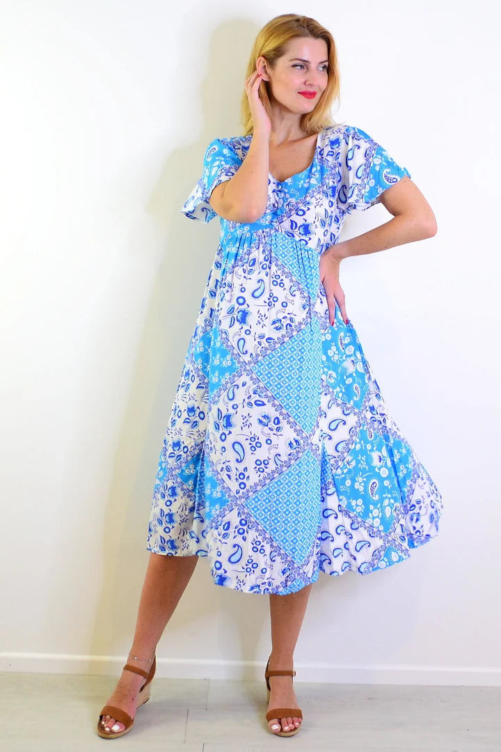 Sharon - Delightful Summer Garden Tunic Dress Women