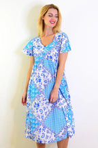 Sharon - Delightful Summer Garden Tunic Dress Women