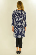 Ava - Navy Womens Dress Elegant Everyday Style