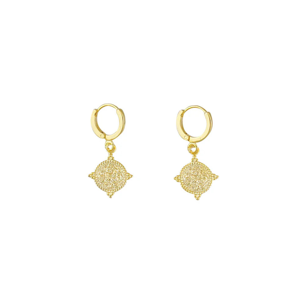 Amber - Jodie Gold Sleeper Earrings for Women