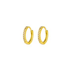 Ariella - Rachel Gold Crystal Sleepers Elegant Earrings