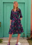 Adrianna - Ella Dianthus Wrap Midi Dress