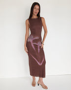 Ashlyn - Watercolour Print Elegant Maxi Dress Women