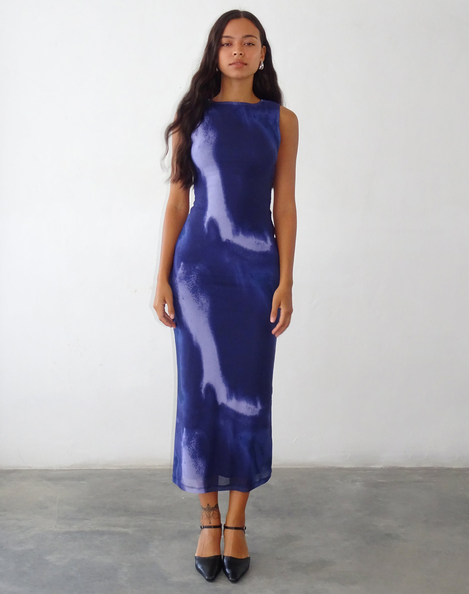 Ashlyn - Watercolour Print Elegant Maxi Dress Women