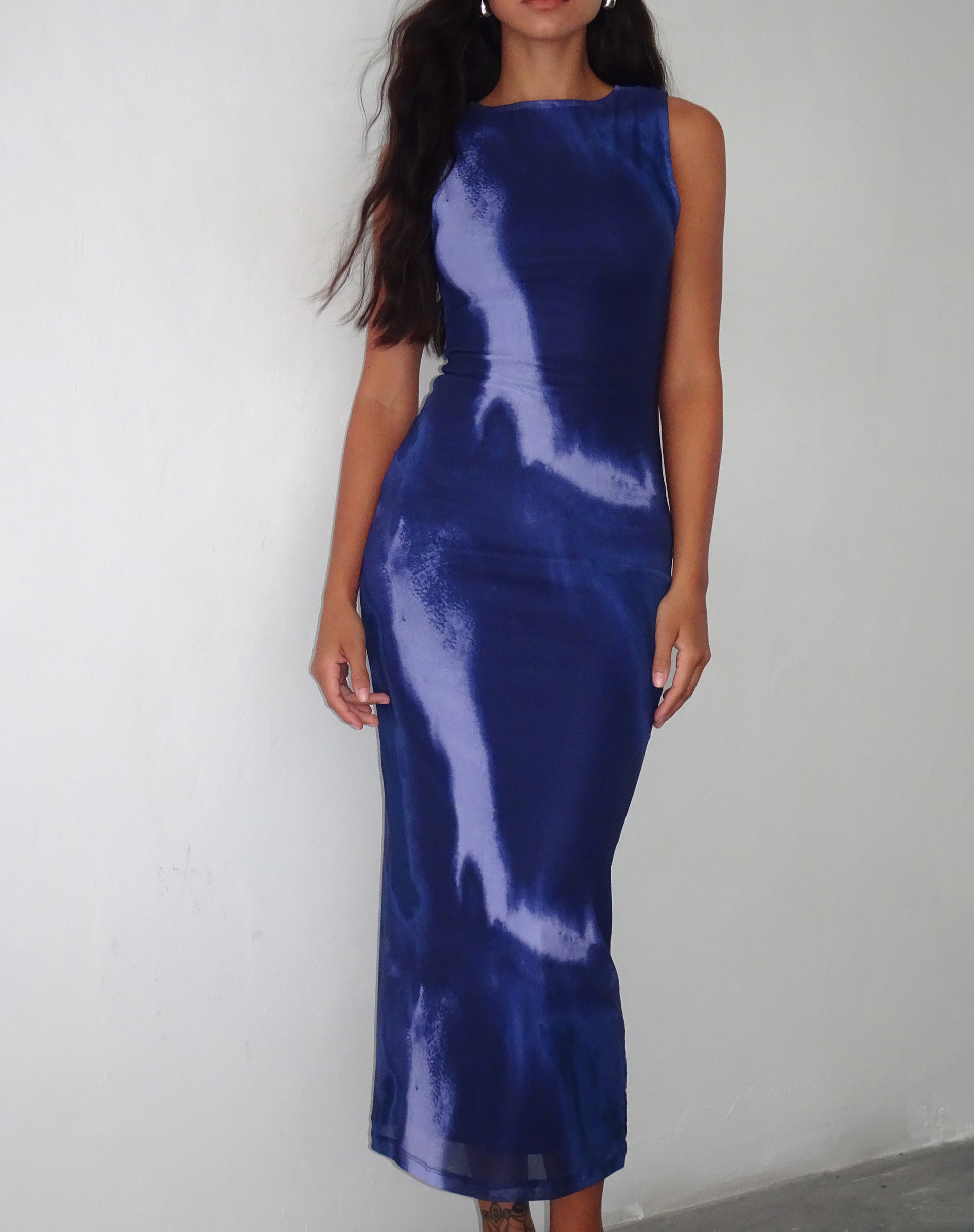 Ashlyn - Watercolour Print Elegant Maxi Dress Women