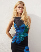 Ashlyn - Watercolour Print Elegant Maxi Dress Women