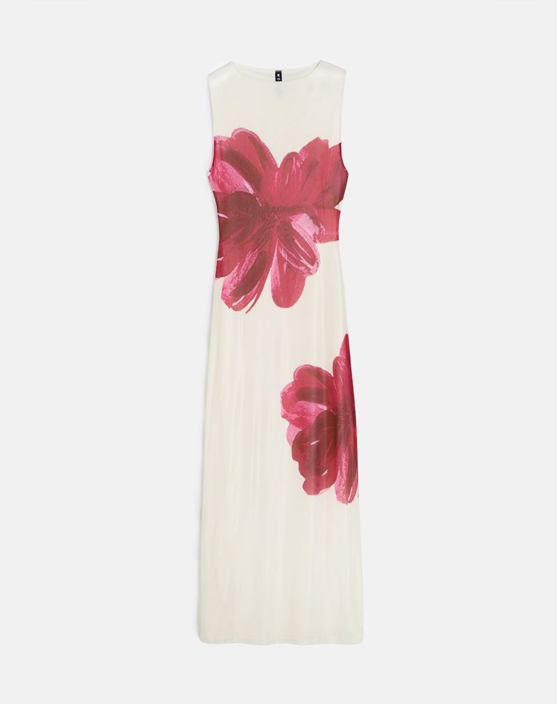 Ashlyn - Watercolour Print Elegant Maxi Dress Women