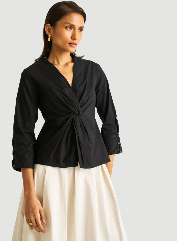 Alba - Elegant Front Twist Top for Women