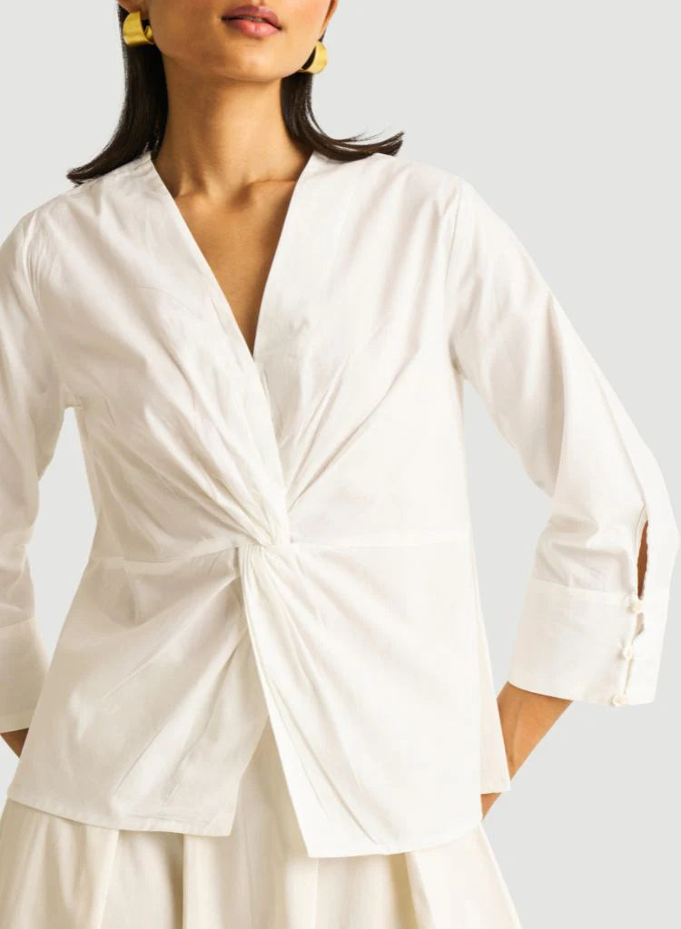 Alba - Elegant Front Twist Top for Women