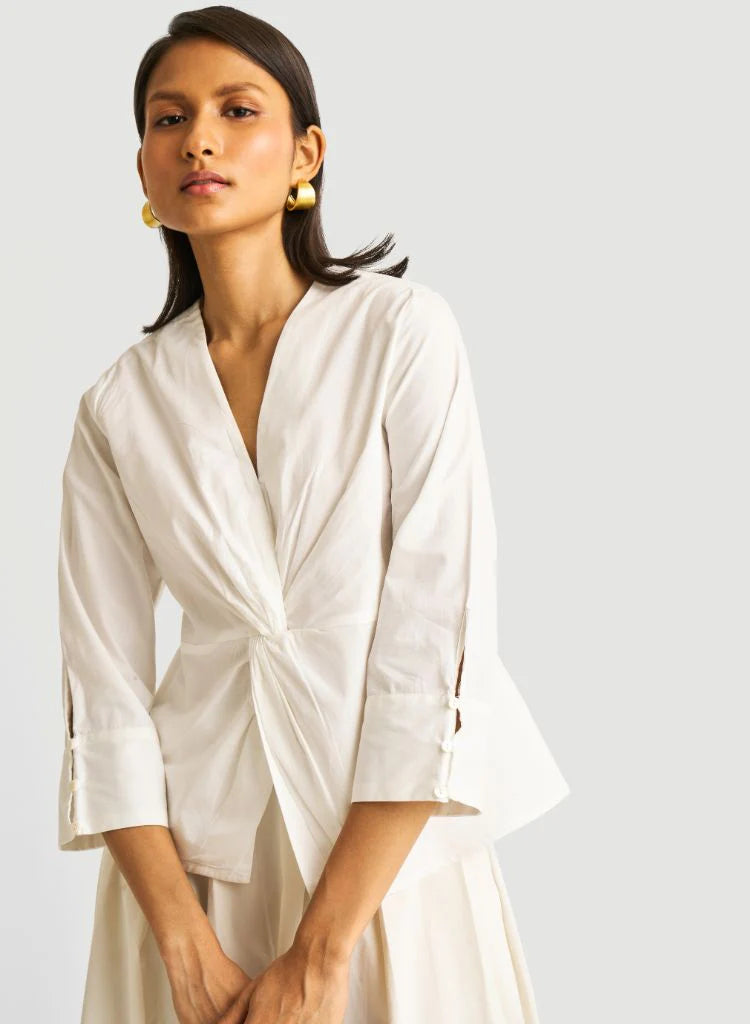 Alba - Elegant Front Twist Top for Women