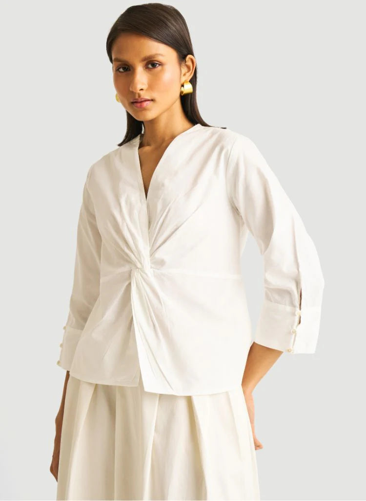Alba - Elegant Front Twist Top for Women