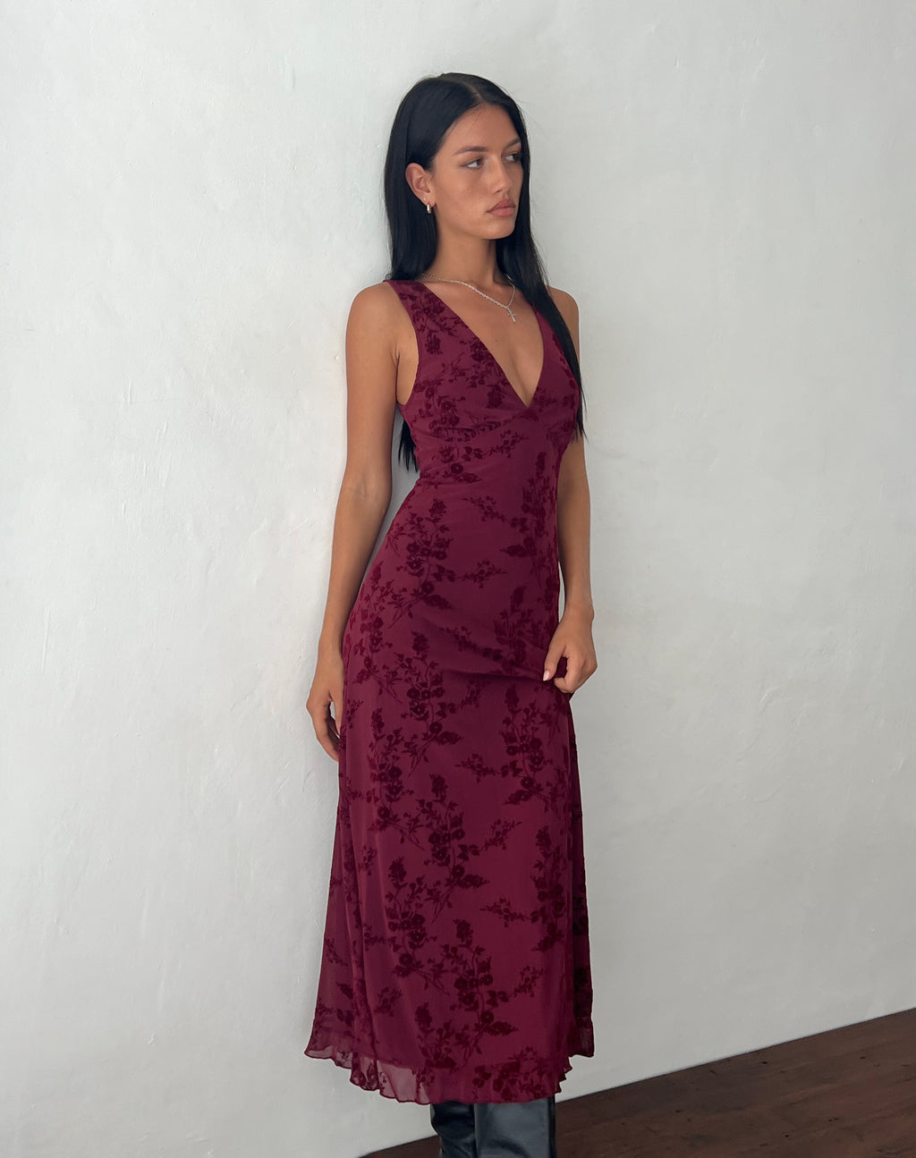 Amanda - Botanical Floral Elegant Maxi Dress Women