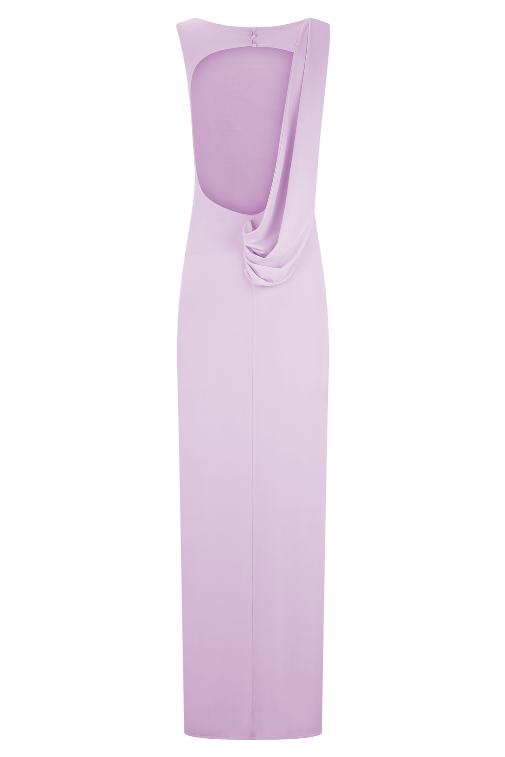 Cassandra - Baby Pink Drape Maxi Dress