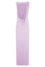 Cassandra - Baby Pink Drape Maxi Dress