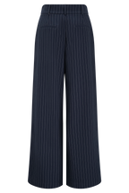 Carmen - Navy Pinstripe Pleated Set Women