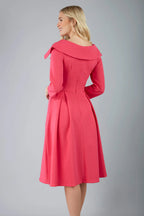 Hayley - Oversized Collar Swing Dress Elegant Style