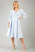 Hayley - Oversized Collar Swing Dress Elegant Style