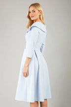 Hayley - Oversized Collar Swing Dress Elegant Style