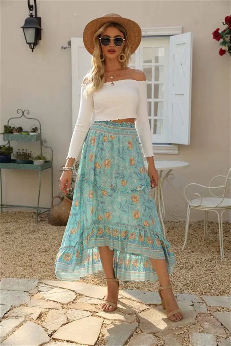 Sophie - Midi Skirt Wild Rose Pink Style