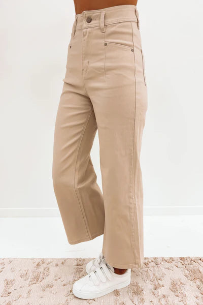 Anna - Natural Tone Elegant Everyday Pants Women
