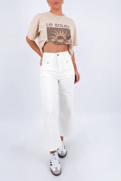 Anna - Natural Tone Elegant Everyday Pants Women