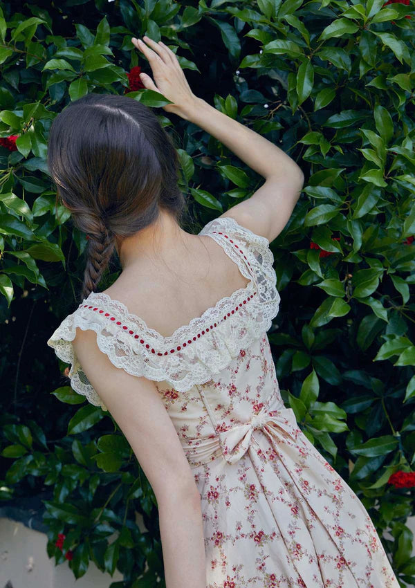 Nikita - Red Garnet Corset Dress Elegant Style