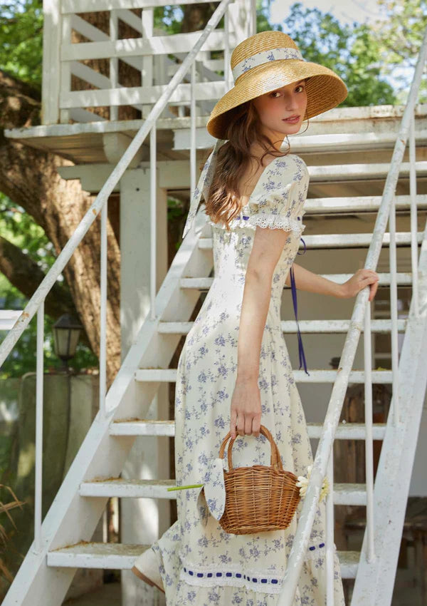 Taylor - White Elegant Corset Midi Dress for Women