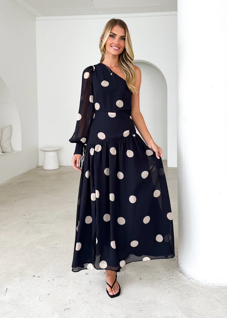 Elsie - One Shoulder Elegant Women’s Maxi Dress