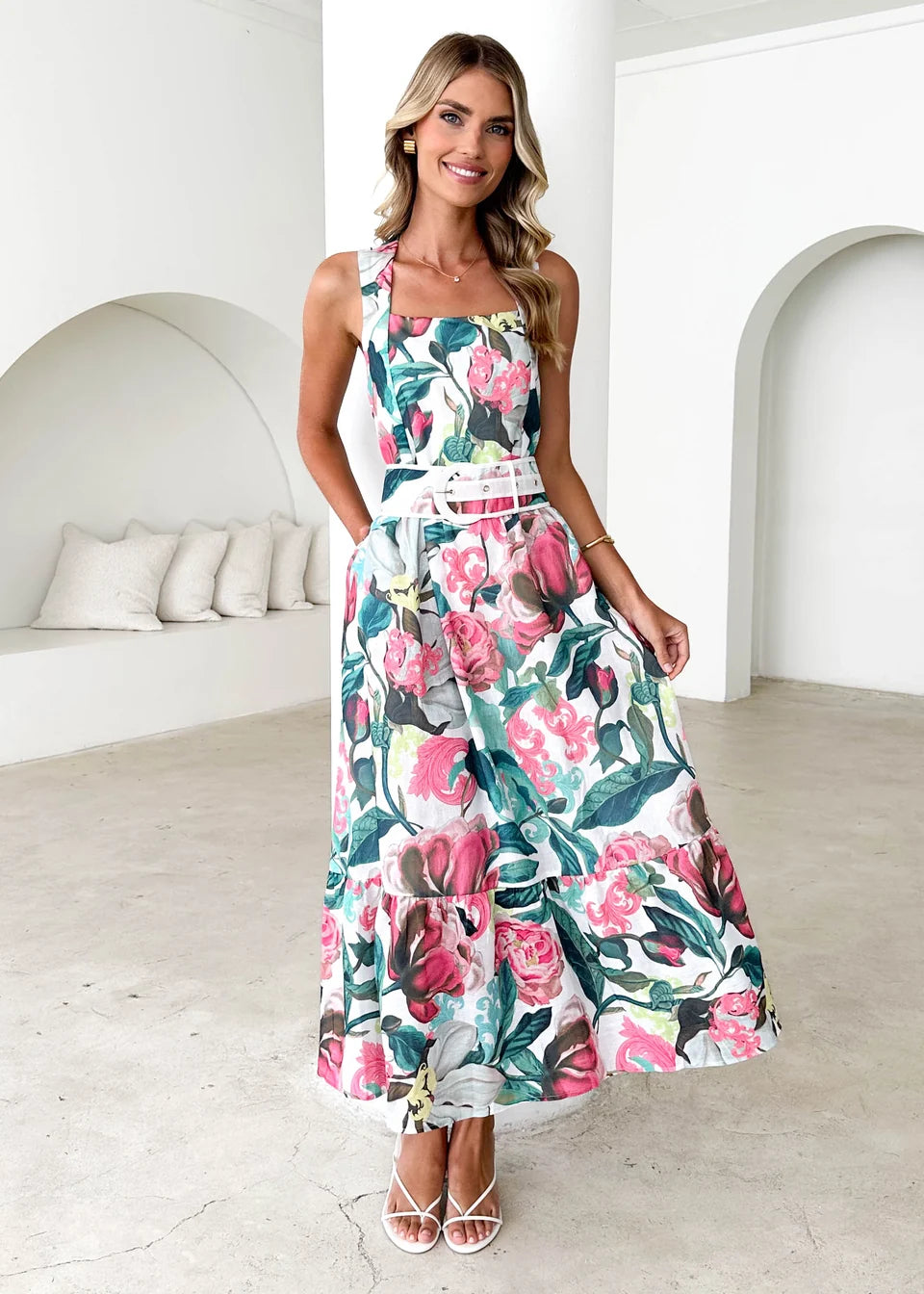 Maya - Donatella Spritz Elegant Maxi Dress