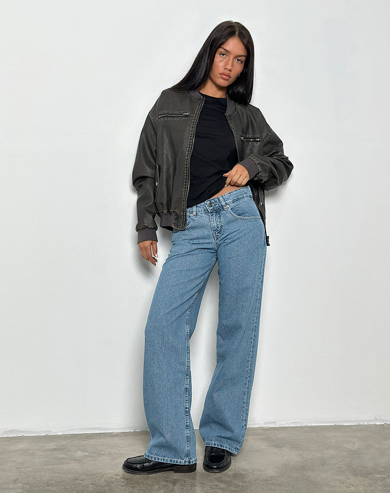 Alexandra - Low Rise Parallel Light Wash Jeans