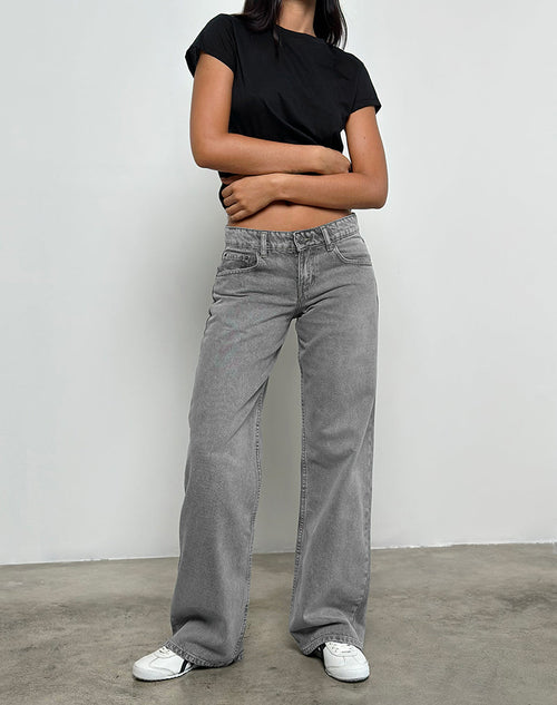 Alexandra - Low Rise Parallel Light Wash Jeans