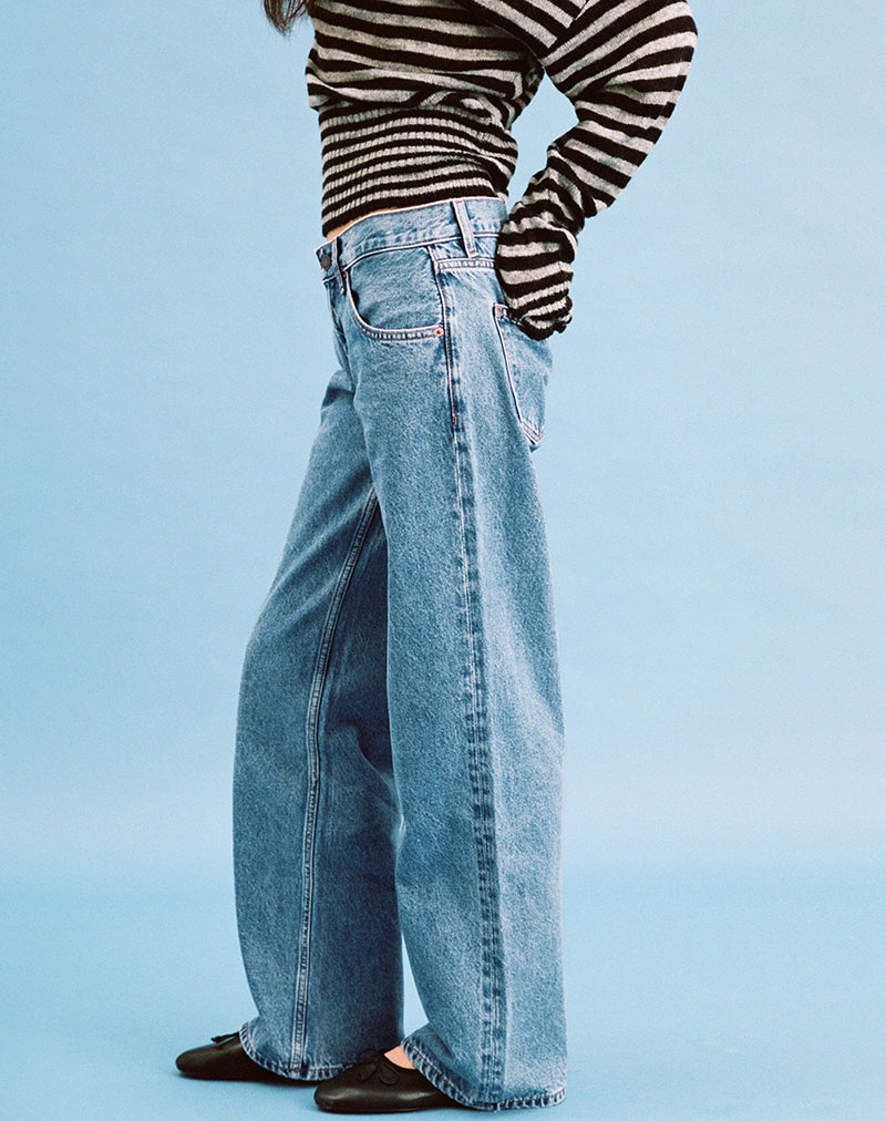 Alexandra - Low Rise Parallel Light Wash Jeans