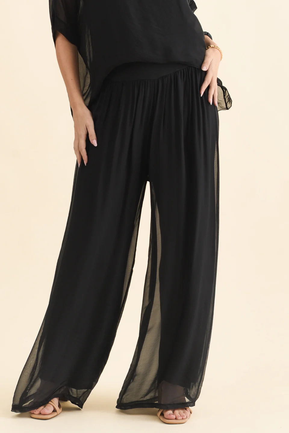 Amelia - Wide Leg Womens Elegant Casual Pants