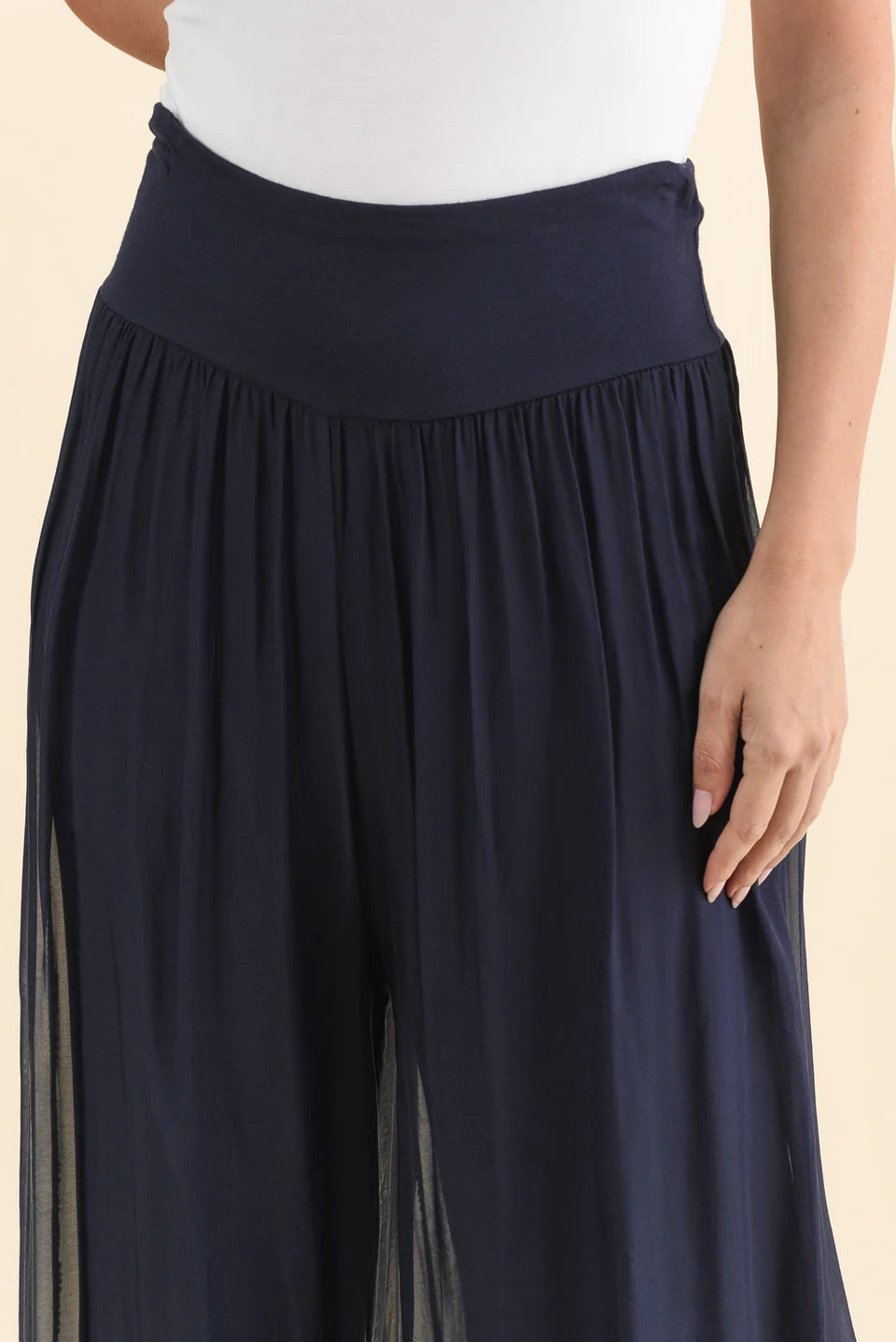 Amelia - Wide Leg Womens Elegant Casual Pants