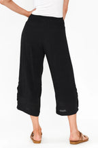 Mia - Womens Button Detail Casual Everyday Pants