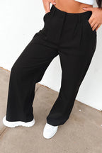 Anjali - Elegant Stripe Wide Leg Pants for Women