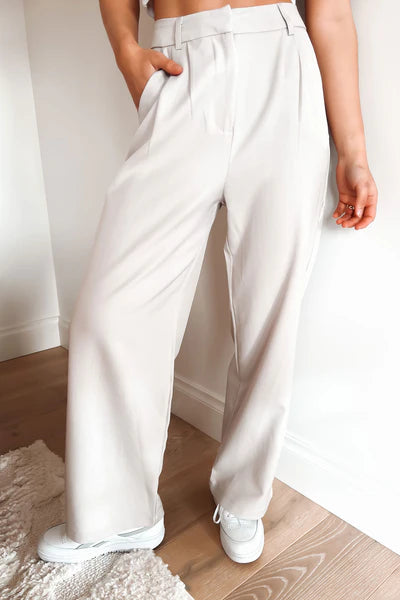 Anjali - Elegant Stripe Wide Leg Pants for Women