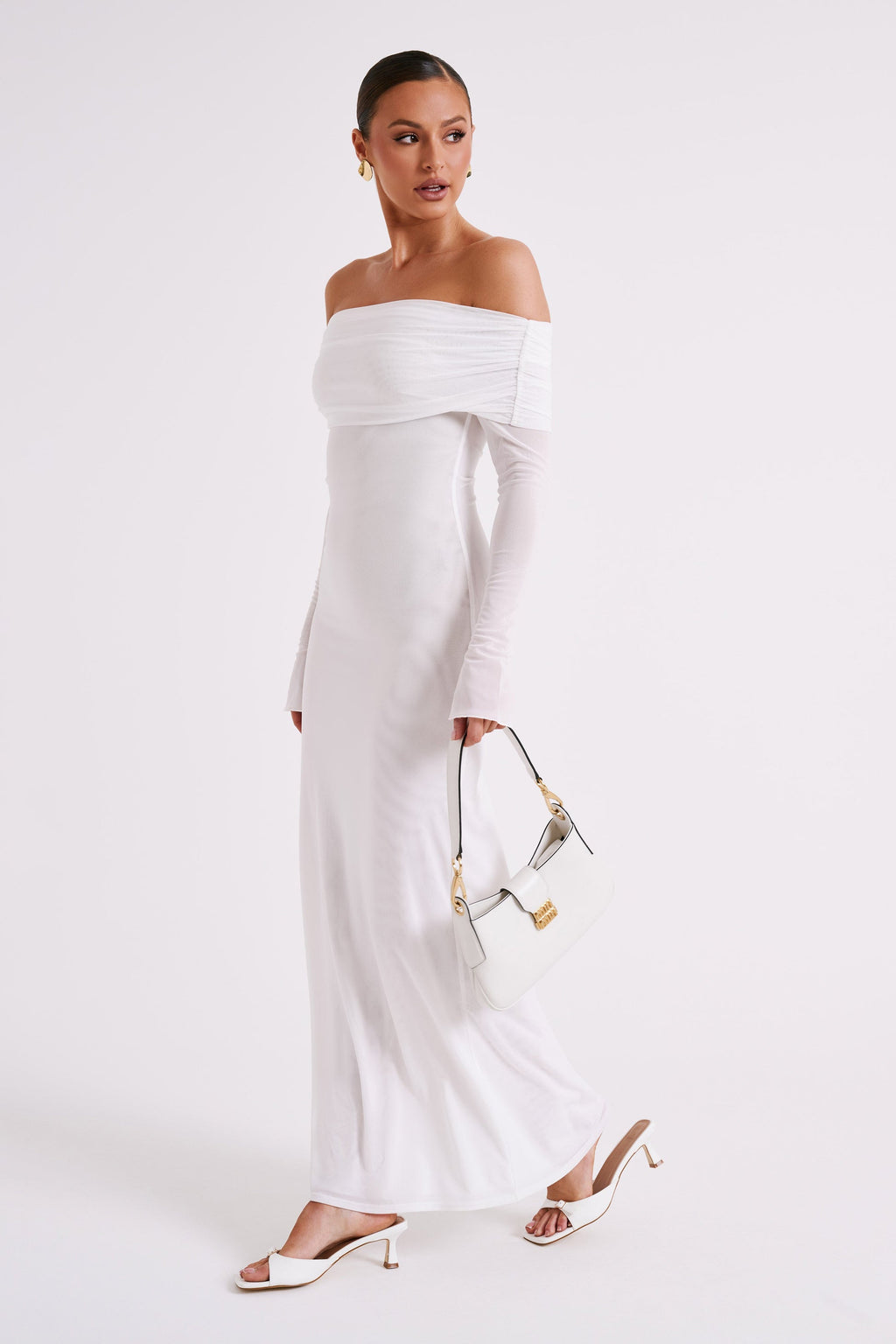 Caitlin - Off Shoulder Elegant Maxi Dress